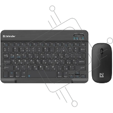 Комплект клавиатура+мышь Defender Network C-971 беспроводной, Bluetooth, 1600 DPI, чёрный