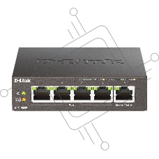 Коммутатор D-Link DGS-1005P/B3A, 5×1 Гбит/с, неуправляемый