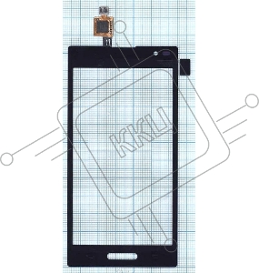 Сенсорное стекло (тачскрин) для LG Optimus L9 (P769), черное