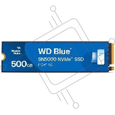 Накопитель SSD WD Blue SN5000, 500Gb, PCIe 4.0 x4, M.2 2280, NVMe, R/W 5000/4000