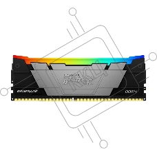 Оперативная память Kingston Fury Renegade, DDR4, 32GB (1x32GB), 3200MHz, CL16, DIMM, с радиатором, RGB, серебристый/чёрный