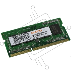 Модуль памяти QUMO DDR3 SODIMM 4GB QUM3S-4G1333C9 PC3-10600, 1333MHz