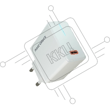 Зарядное устройство MORE CHOICE (4610196408632) NC60 1USB-C 3.0A PD 20W быстрая зарядка белый