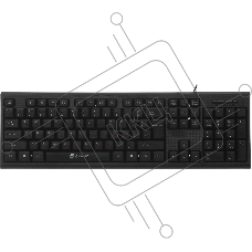 Клавиатура проводная Oklick 120M, USB, черный