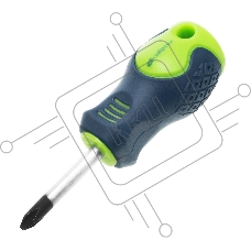 Отвертка Сибртех PH2 х 38 мм, CrV, двухкомпонентная рукоятка