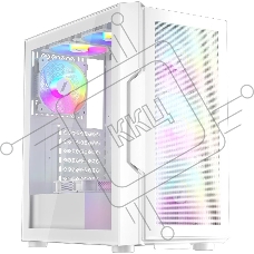 Компьютерный корпус 1STPLAYER TRILOBITE T7-P White / ATX / 4x120mm LED fans / T7-P-WH-4F1-W