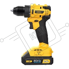 Дрель-шуруповерт аккумуляторная Deli DC120 (2 АКБ*2Ач+ЗУ, 20В, 45Нм, сумка)