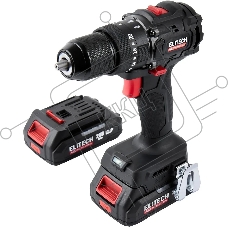 Дрель-шуруповерт Elitech CD 20ISL2 (E2201.041.01) 40Вт аккум. патрон:быстрозажимной (кейс в комплекте) (205722)