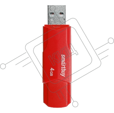 Флешь диск USB SmartBuy 4GB CLUE Red (SB4GBCLU-R)