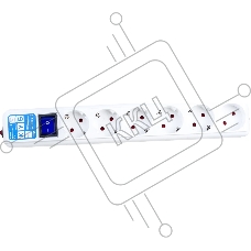 Сетевой фильтр PowerCube, PC PRO, 5м, 6р, бел. 16А, SPL6-16-P-5M