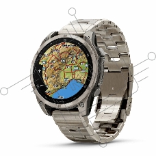 Смарт-часы Garmin Fenix 8 AMOLED Sapphire титановый серый, титановый браслет 47мм