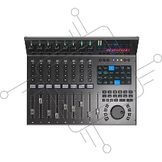 Контроллер MIDI [110205A2020] Icon [V1-M] USB MIDI DAW контроллер, 9 моторизованных фейдеров, 8 двухфункциональных энкодеров, программируемый 7-дюймовый цифровой сенсорный дисплей, LED-индикаторы, 12-ти сегментный Master стерео индикатор