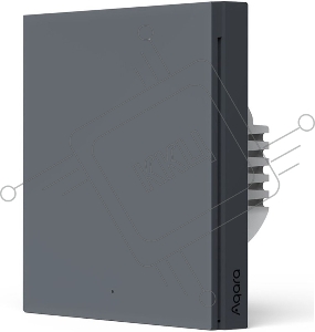 Выключатель одноклавишный Aqara Smart Wall Switch H1 EU (WS-EUK03 graphite)