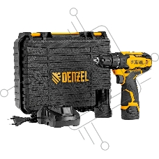 Дрель-шуруповерт Denzel CDQ-12, Аккумуляторная, 12В, 2 АКБ, Кейс Дрель-шуруповерт Denzel CDQ-12, Аккумуляторная, 12В, 2 АКБ, Кейс