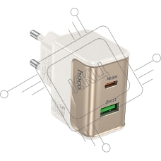 Сетевое зарядное устройство HOCO (6942007653794) CS73A 1USB+1Type-C 3.0A PD 30W+QC3.0 White