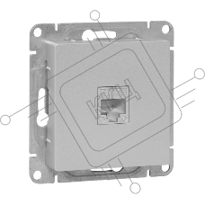 Механизм розетки RJ45 (cat5) EKF UP1-SOA-RJ45-5 алюминий Эпика