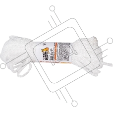 Шнур вязаный хозяйственный Рыжий Кот белый d3 мм 10 м