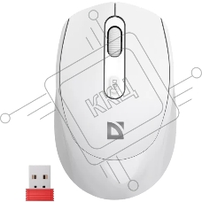 Мышь беспроводная Defender Vision MS-376 белый, 1600 dpi, радиоканал, Bluetooth, USB, кнопки - 4