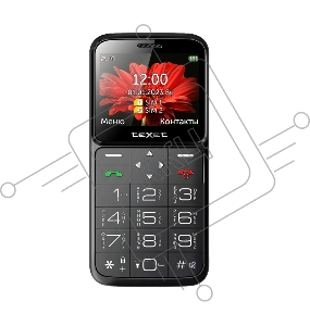Мобильный телефон teXet TM-B226 черный-красный 