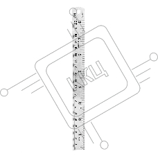 Линейка стальная Deli DL8020Y 200мм нержавеющая сталь