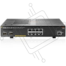 Коммутатор HPE Aruba 2930F 8G PoE+ 2SFP+, 8×1 Гбит/с PoE+ + 2×10 Гбит/с SFP+, управляемый