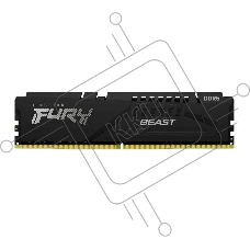 Оперативная память Kingston Fury Beast, DDR5, 8GB (1x8GB), 6000MHz, CL36, с радиатором, черный