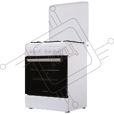 Плита комбинированная Renova SG6E TDW белый, газовых конфорок 4 шт, духовка 70 л, 60 см x 85 см x 60 см