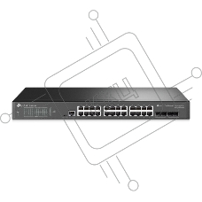 Коммутатор TP-Link JetStream™ 24-port Gigabit L2/L2+ Managed Switch with 4 SFP slots, support SDN controller, abundant L2/L2+ features, 1U rack mountable, full managed via web UI/CLI/Console/SSH/Telnet/SNMP.