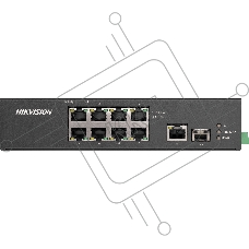 Коммутатор Hikvision DS-3T0310HP-E/HS, 6×100 Мбит/с PoE+ + 2×100 Мбит/с Hi-PoE + 1×1 Гбит/с + 1×1 Гбит/с SFP, неуправляемый