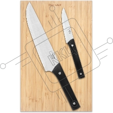 Набор ножей кухон. Rondell Mustang RD-1977 компл.: 3 предм. разд. дос. дерево/черный блистер