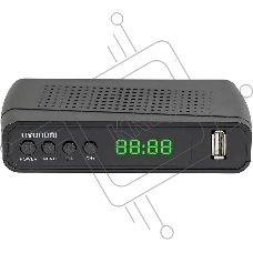 Ресивер DVB-T2 Hyundai H-DVB520 + WiFi-адаптер черный