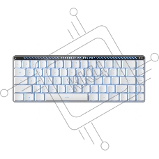 Клавиатура ASUS M603 FALCHION RX /KB,ROG RX OPTICAL/LP/RLRD/RU