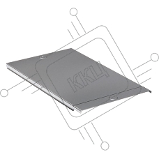 Крышка на лоток DKC 35521 80 мм L=3000мм с заземлением
