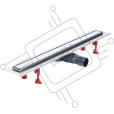 Трап линейный WIRQUIN VENISIO SLIM L700 мм сухой затвор