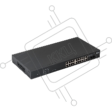 Коммутатор Бастион SKAT PoE-16E-2G-2S v.2, 16×100 Мбит/с PoE+ + 4×1 Гбит/с Uplink/SFP, неуправляемый