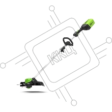 Триммер аккумуляторный Greenworks GD60LT, 60V, 40 см, бесщеточный, без АКБ и ЗУ (2108307)