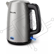 Чайник Philips HD9353/90 объем 1.7 л мощность 2060 Вт индикация включения, поддержание тепла закрытая спираль установка на подставку в любом положении стальной корпус