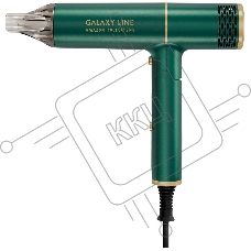Фен для волос Galaxy Line GL 4360, амазонка, 1600 Вт, зеленый