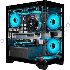 Компьютерный корпус Bloody BD-CC103 черный без БП mATX 7x120mm 1xUSB2.0 1xUSB3.0 audio bott PSU