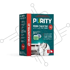 Мини-таблетки для посудомоечных машин Maunfeld Purity all in 1 MDM30ST (30 шт. в упаковке)