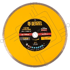 Диск алмазный сплошной Denzel супертонкий, 300 х 25,4 мм, горячее прессование, мокрое резание
