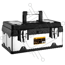 Ящик для инструментов Deko Tool box 18M, 18л, 41x23x19см, серебристый/черный 085-3002