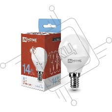 Лампа светодиодная LED-ШАР-VC 14Вт 230В E14 6500К 1330лм IN HOME 4690612047850