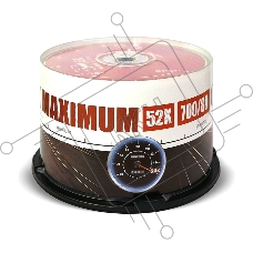 Диск CD-R Mirex 700 Mb, 52х, Maximum, Cake Box (50), (50/300)