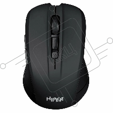 Мышь беспроводная HIPER HOMW-101-BT черный, 1600 dpi, радиоканал, USB, кнопки - 4