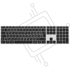 Клавиатура беспроводная Satechi Slim X3 Bluetooth Backlit Keyboard, Bluetooth, Серебристый ST-BTSX3S-RU