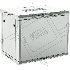 Шкаф коммутационный Rexant настенный 9U 450x600 мм пер. дв. металл серый