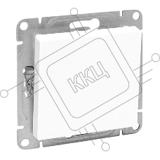 Механизм выключателя EKF UP1-SWW-10 одноклавишный, белый Эпика