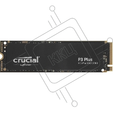 Накопитель SSD Crucial P3 Plus, 2Tb, PCIe 4.0 x4, M.2 2280, NVMe, R/W 5000/4200