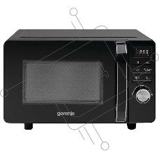 Микроволновая печь Gorenje MO20S4BC черный, 20 л, 700 Вт, переключатели - кнопки, поворотный механизм